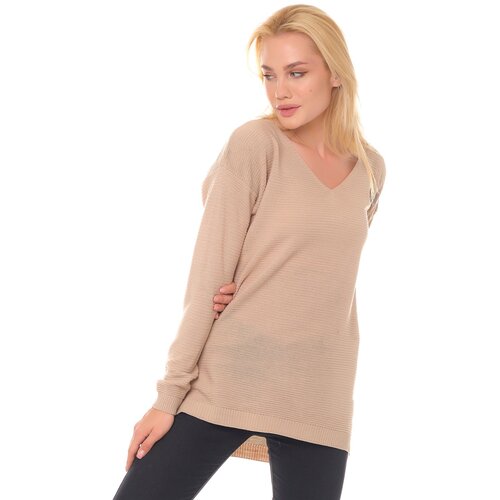 Dewberry Z6691 WOMEN'S SWEATER-STONE Cene
