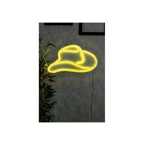 WALLXPERT dekorativna plastična led rasveta cowboy hat yellow Cene