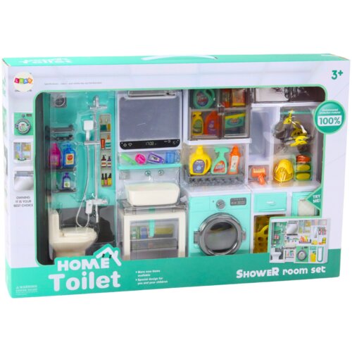  Kupaonski set za igru 4u1 Tu&amp;scaron; WC Dodaci za perilicu rublja Slike