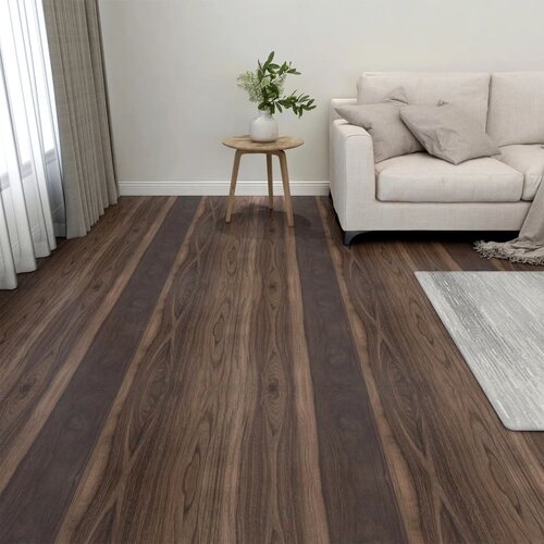 vidaXL Samolepilne talne plošče 20 kosov PVC 1,86 m² temno rjave Cene