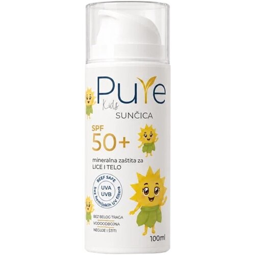 Pure sunčica kids spf 50+ dečja krema za sunčanje, 100 ml Slike