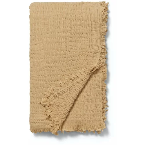 JUNA Bež prekrivač za bračni krevet 240x260 cm Reloved –