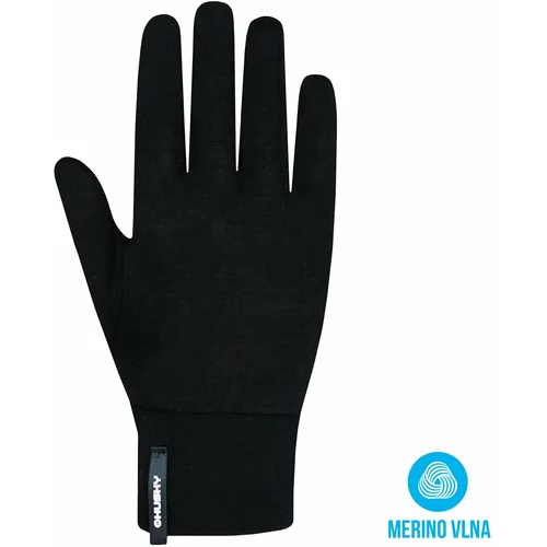 Husky Unisex merino gloves Merglov black