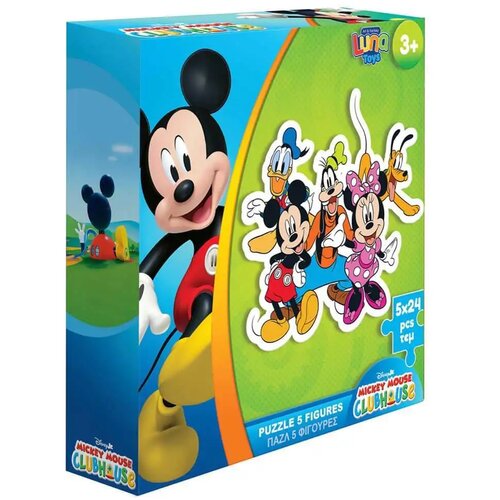 Luna Disney Mickey Mouse i prijatelji, puzzle 5x24 dijelova Cene
