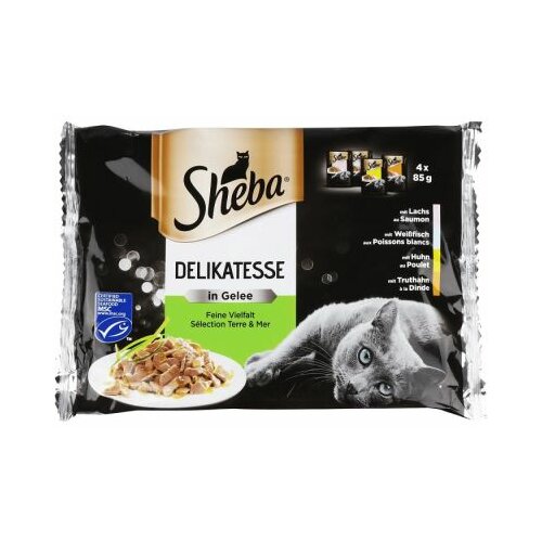 Sheba cat fine flakes mešani izbor 4x85g Cene