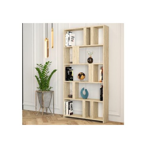 Hanah home Lima polica za knjige, 90x180x20 cm, krem Slike