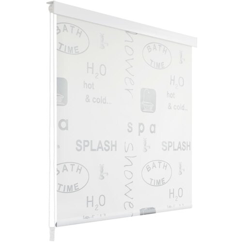 vidaXL Rolo zastor za tuš 140 x 240 cm s raznim natpisima Cijene