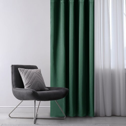 Restilo Tamno zelena zavjesa za djelomično zamračenje 200x270 cm Kierra &amp;ndash; Slike