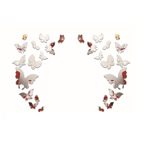 Ambiance Komplet 28 zrcalnih nalepk Butterfly Cene