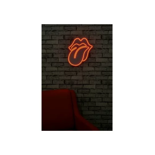 WALLXPERT Ukrasna plastična LED rasvjeta, The Rolling Stones - Red