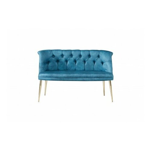 Atelier Del Sofa sofa dvosed roma gold metal petrol blue Cene