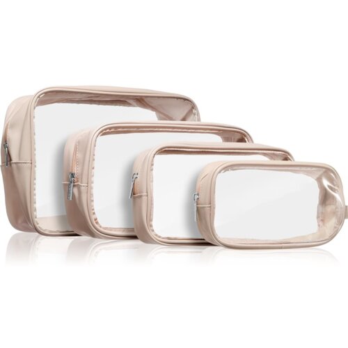 Notino Travel Collection Cosmetic bag putni kozmetički set Beige 4 kom Cijene