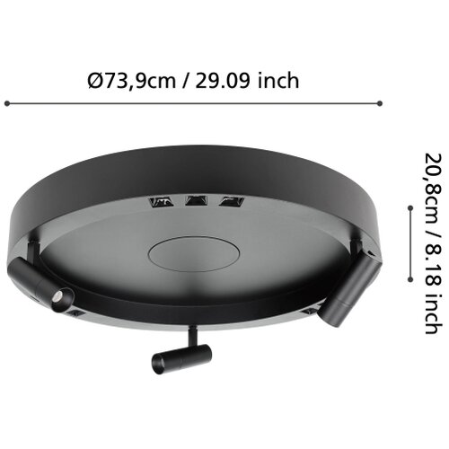 Eglo 390052 - LED prigu&amp;scaron;iva svetiljka BRUSCOLI 3xLED/8W/230V + 3xLED/8,5W + daljinski upravljač Slike