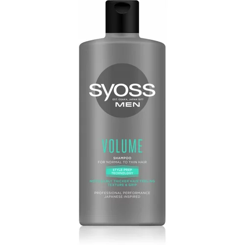 Syoss Men Volume Shampoo šampon za tanku kosu 440 ml za muškarce