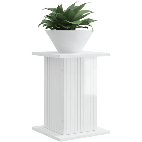  Stalak za biljke 2 pcs Bijela visokog sjaja 30,5 x 30 x 43 cm Slike