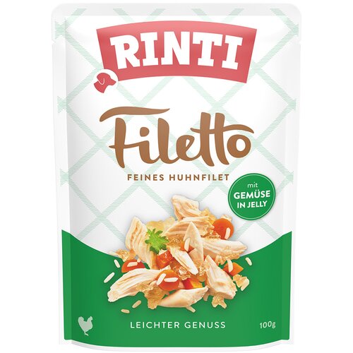 Rinti Ekonomično pakiranje Filet Pouch in Jelly 48 x 100 g - Piletina s povrćem Slike