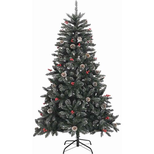  Umjetno božićno drvce sa stalkom zeleno 120 cm PVC Slike