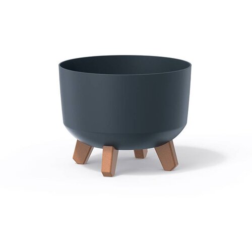 Microcer Saksija Gracia 24x19 cm sa nogarima i rezervoarom - antracit S433 Cene
