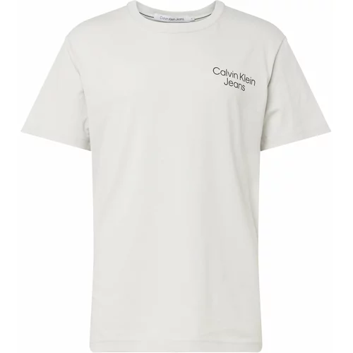 Calvin Klein Jeans Majica 'ECLIPSE' siva / črna / bela