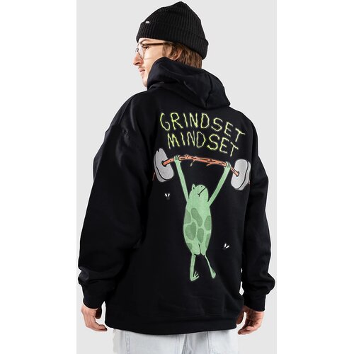 A-Lab Grindset Mindset Pulover s kapuco black Slike