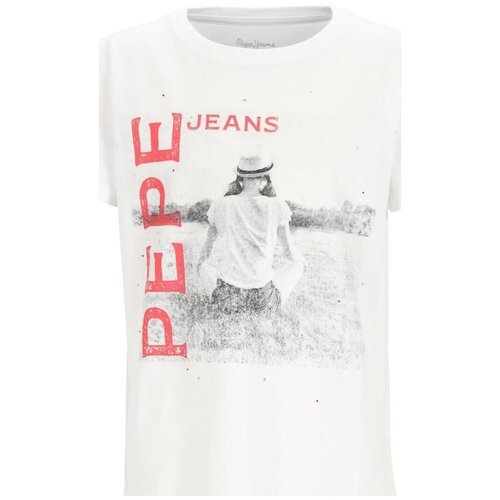 PepeJeans Majice s kratkimi rokavi - Bela Cene
