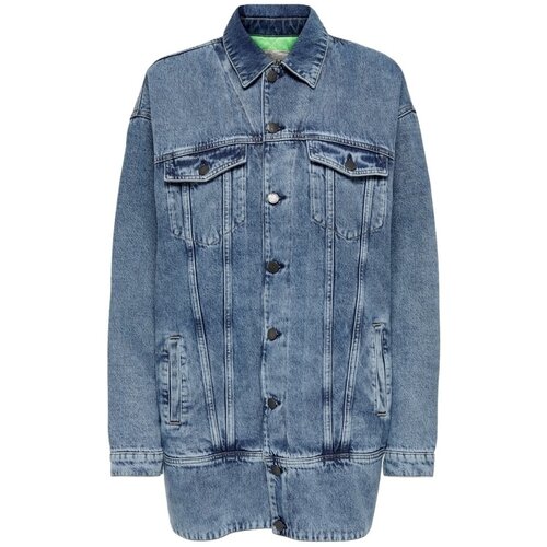 Only Pla&amp;scaron;či Jacket Raven Long L/S - Medium Blue Modra Slike