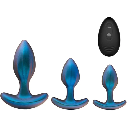 Blush Anal Adventures Matrix Cosmos Plug Kit Lunar Blue