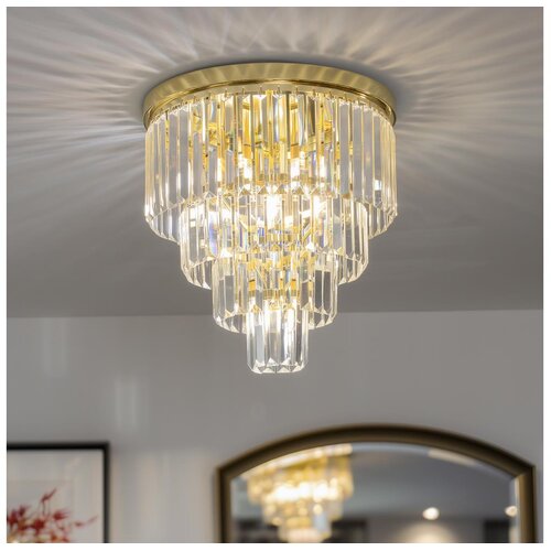  Brilagi - LED kristalni stropni luster MOZART 5xE14/40W/230V zlatna Cene