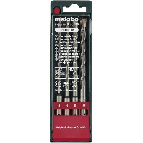 Metabo Set svrdla za udarnu bušilicu od tvrdog metala 4-dijelni 625580000 ukupna duljina 160 mm SDS-Plus 1 Set Cijene