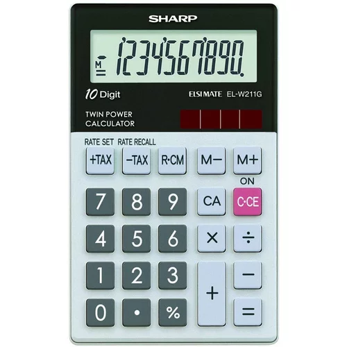 Sharp Žepni kalkulator EL-W211GGY