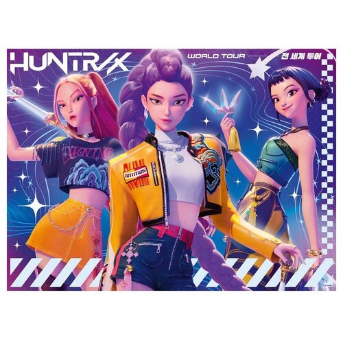 KPop Demon Hunters Ravensburger puzzle svjetska turneja XXL 150 dijelova Slike