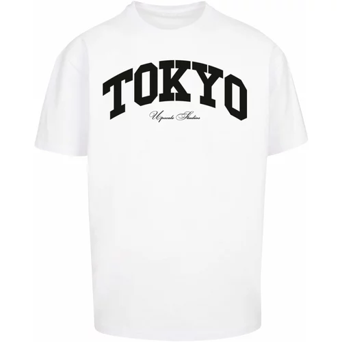 MT Upscale Majica 'Tokyo College' crna / bijela