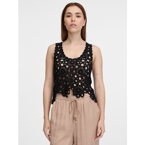 Orsay Black women's crochet top - Women's Cene