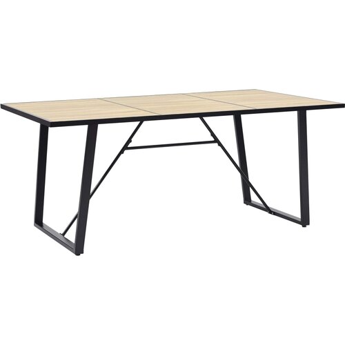 VidaXL Blagovaonski stol boja hrasta 200 x 100 x 75 cm MDF Slike