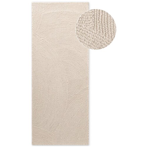 Hanse Home Ročno tkan volnen tekač v svetli naravni barvi 80x200 cm Eleni Natural White &amp;ndash; Slike