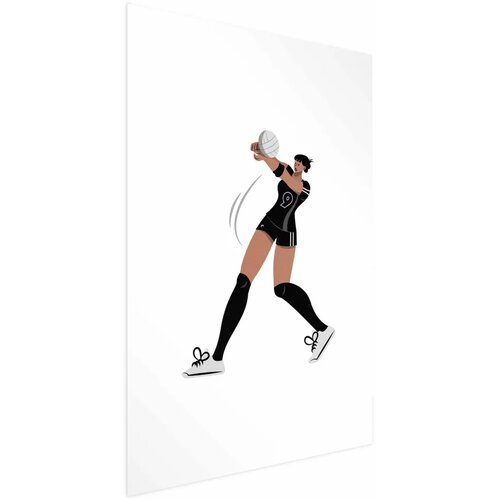  Plakat - Illustration - Female Volleyball Team Player 29.7x42 Bez okvira Cene