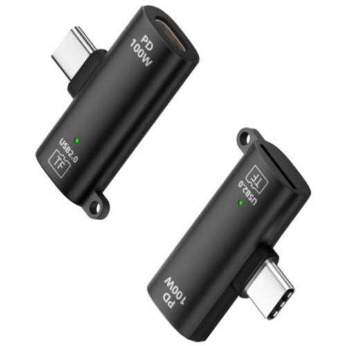 INF Type-C/TF USB 2.0 čitalnik kartic, hitri microSD, podpira 2TB Black, (5000326824) Cene