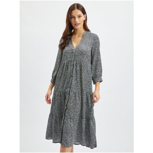 Orsay blue-Black Women Patterned Shirt Dress - Women Slike