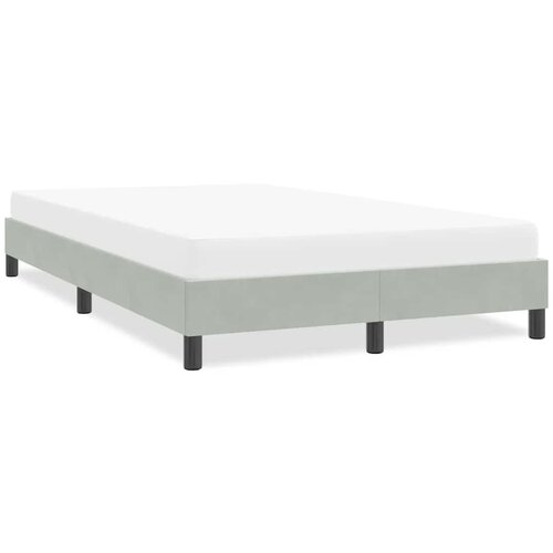 vidaXL posteljni okvir brez vzmetnice svetlo siva 120x220 cm žamet Cene