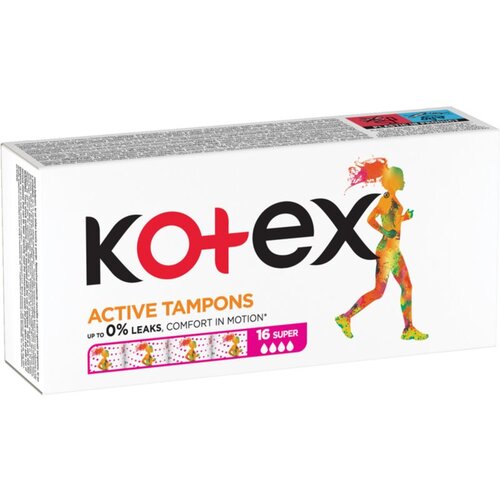 Kotex Active Super tamponi 16 kos Cene