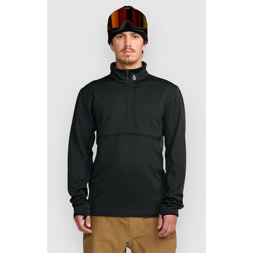 Volcom Gridlock Mock Neck Pulover s kapuco black Cene
