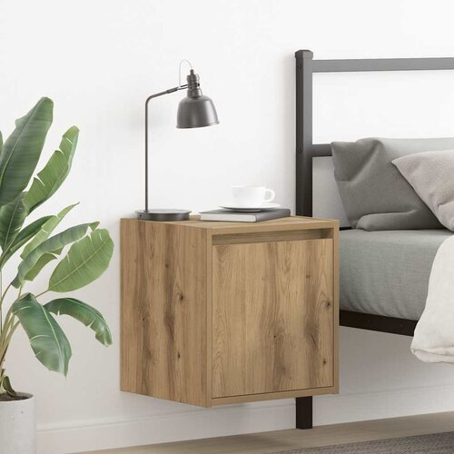 vidaXL Stenska nočna omarica artisan hrast 38x34x40 cm Cene