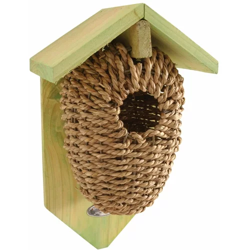 Esschert Design pletena kućica za ptice, visina 26,2 cm
