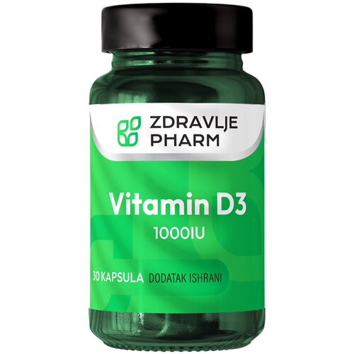Zdravlje Pharm vitamin D3 1000IU 30 kapsula Slike