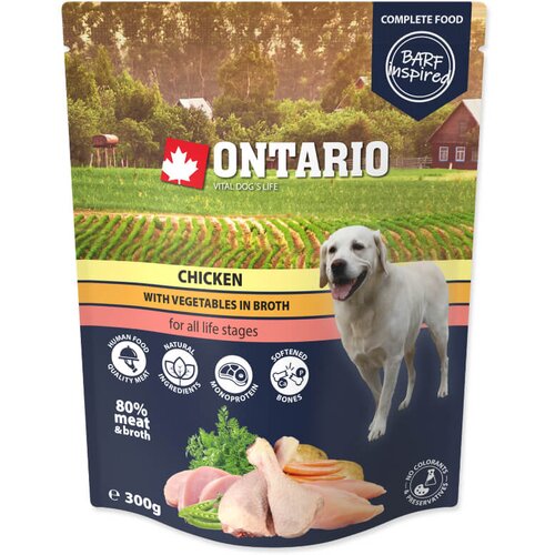Ontario Dog - pi&scaron;čanec in zelenjava v juhi, 300g 300 g Cene