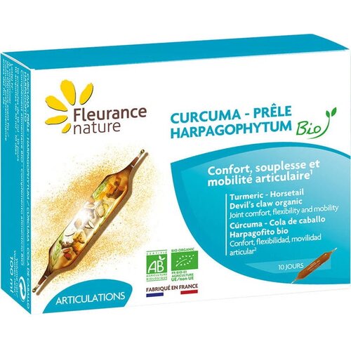 Fleurance Nature Kurkuma-hudičev krempelj-preslica, bio - 10 ampul. Cene