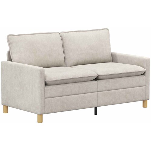 SOFA Krem 156 x 81 x 87,5 cm Poliester Slike