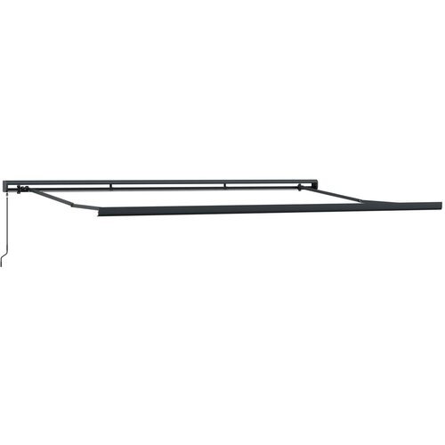  Skrovita tenda Narančasta i Crna 400 &amp;times; 300 cm Platno i Aluminij Slike