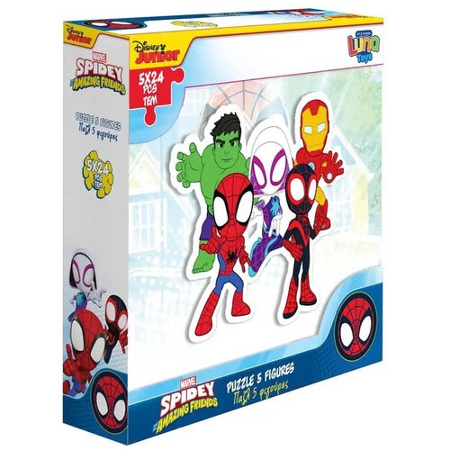 Luna Marvel Spidey likovi puzzle 5x24 komada Cijene