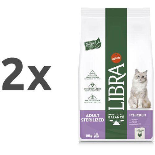 Libra Cat Adult Sterilized - pi&amp;scaron;čanec 2 x 10 kg Slike
